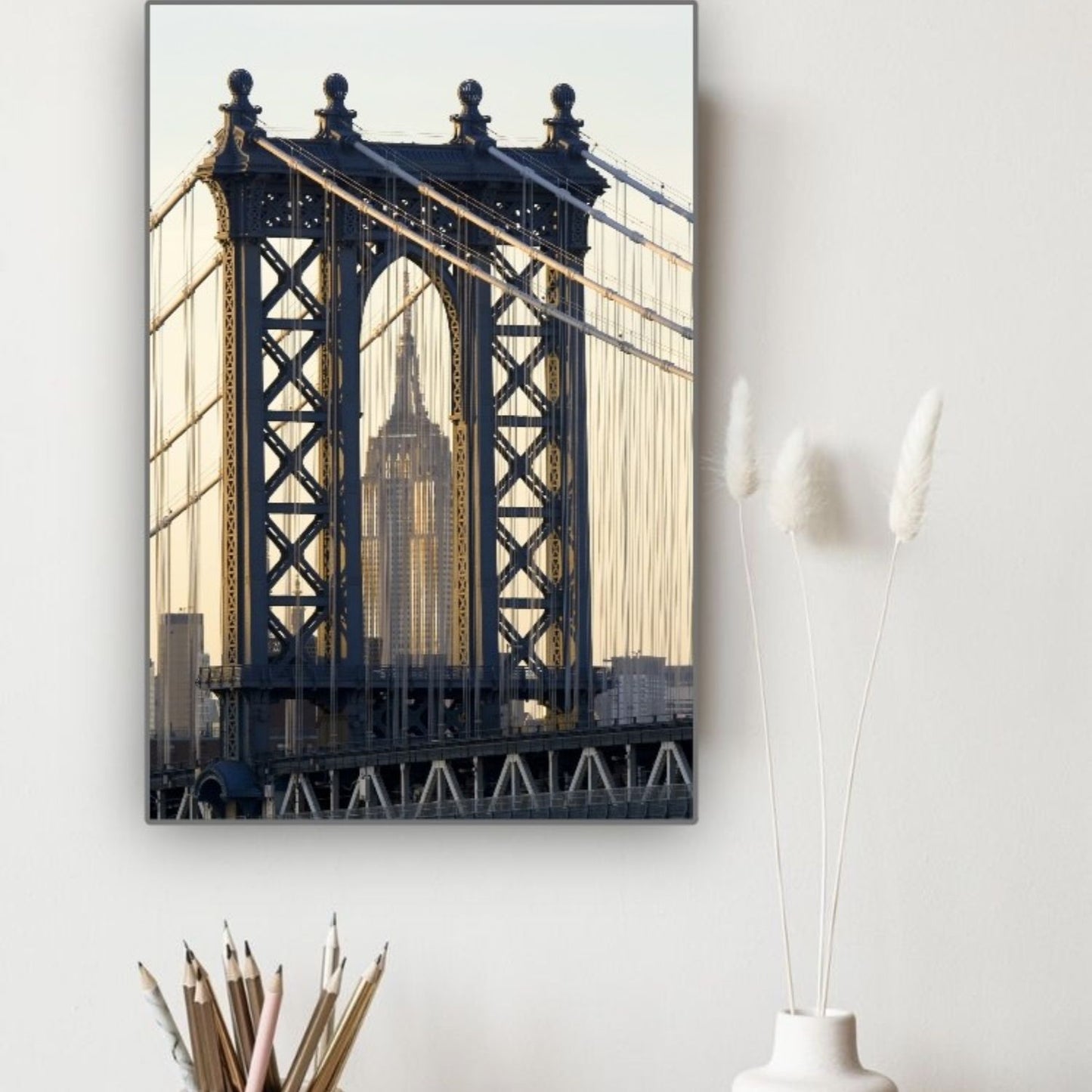 Cuadro en MDF tipo Marmol New York 40x40x5