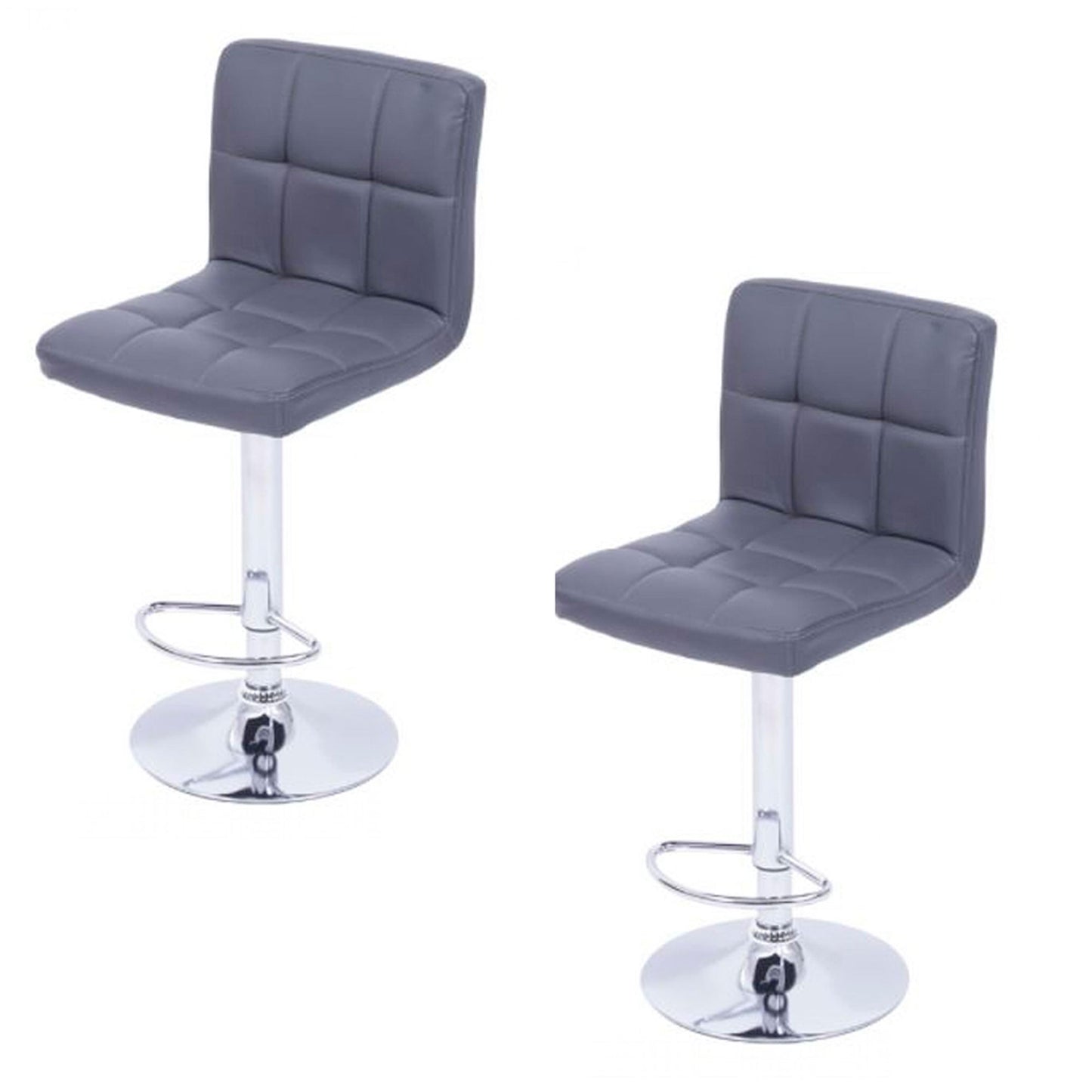 Set x2 Silla de Barra Leo Gris