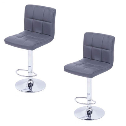Set x2 Silla de Barra Leo Gris