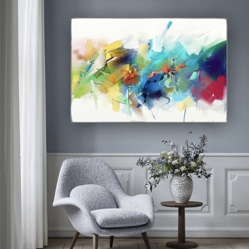 Cuadro en MDF tipo Marmol Abstract 90x120x5