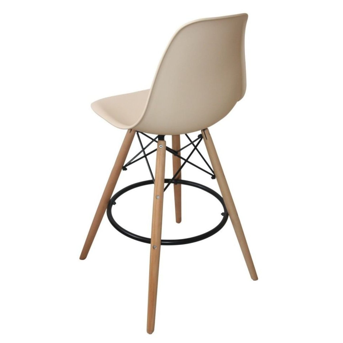 Set x2 Silla de Barra Eames Beige