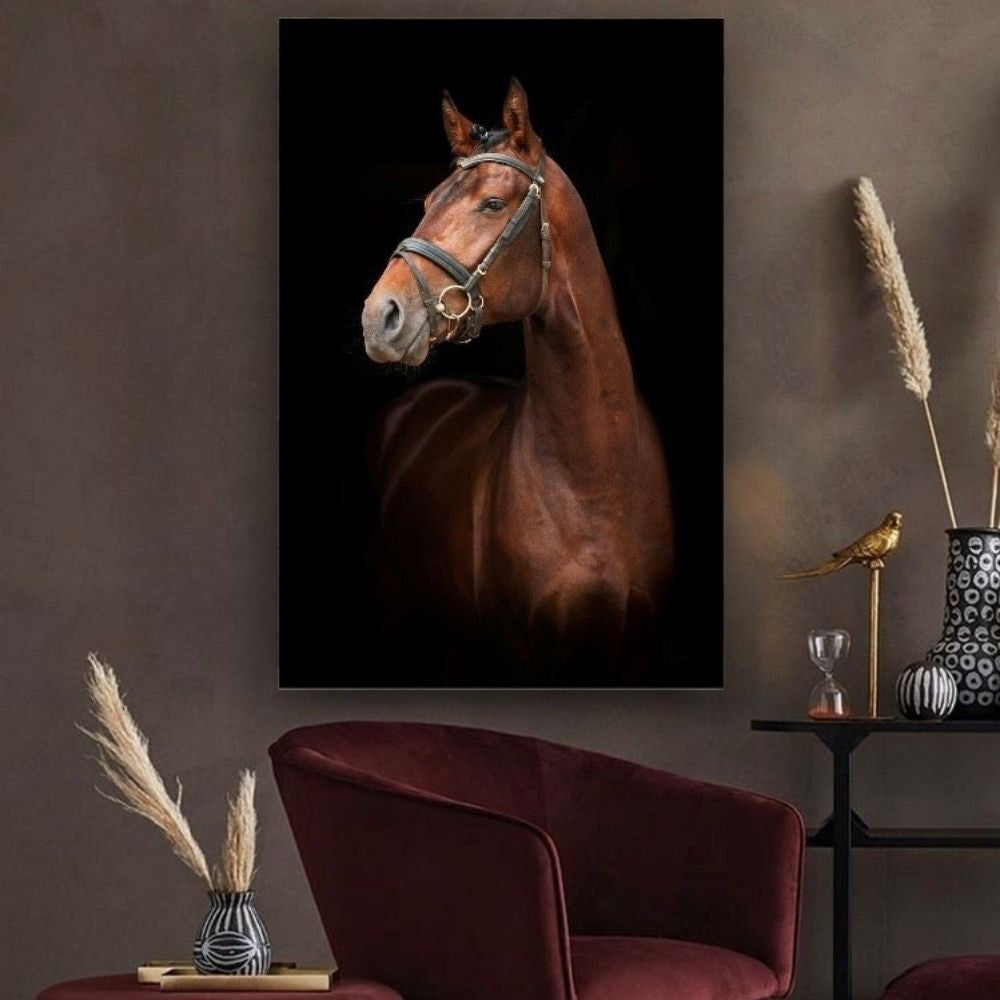 Cuadro en MDF tipo Marmol Cara Caballo Rafe 120x90x5