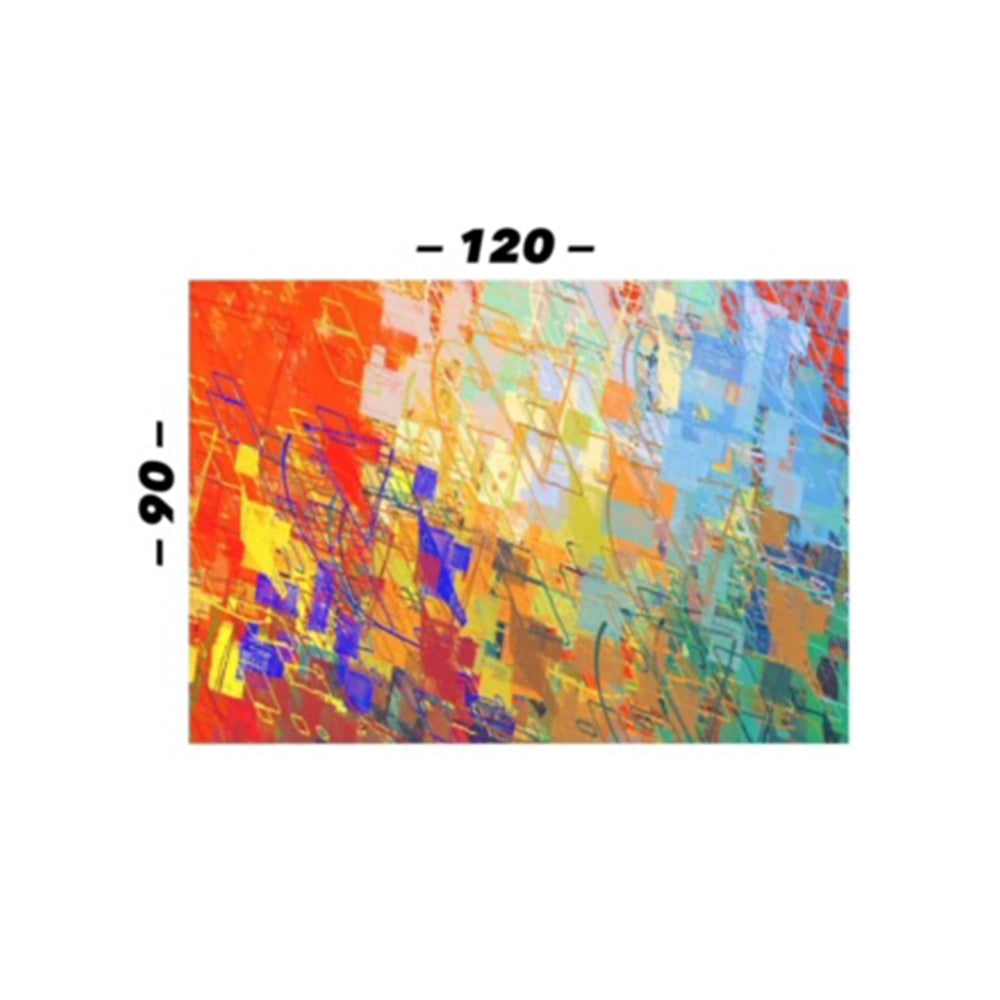 Cuadro en MDF tipo Marmol Abstract Line 90x120x5