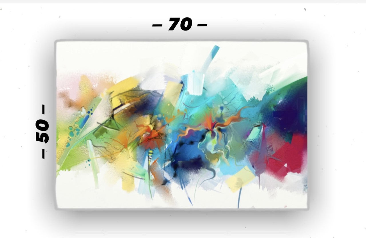 Cuadro en MDF tipo Marmol Abstract 50x70x5