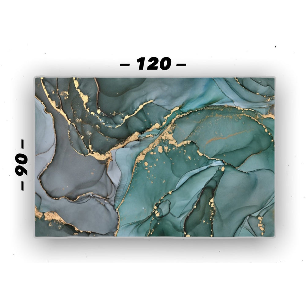 Cuadro en MDF tipo Marmol Green 90x120x5
