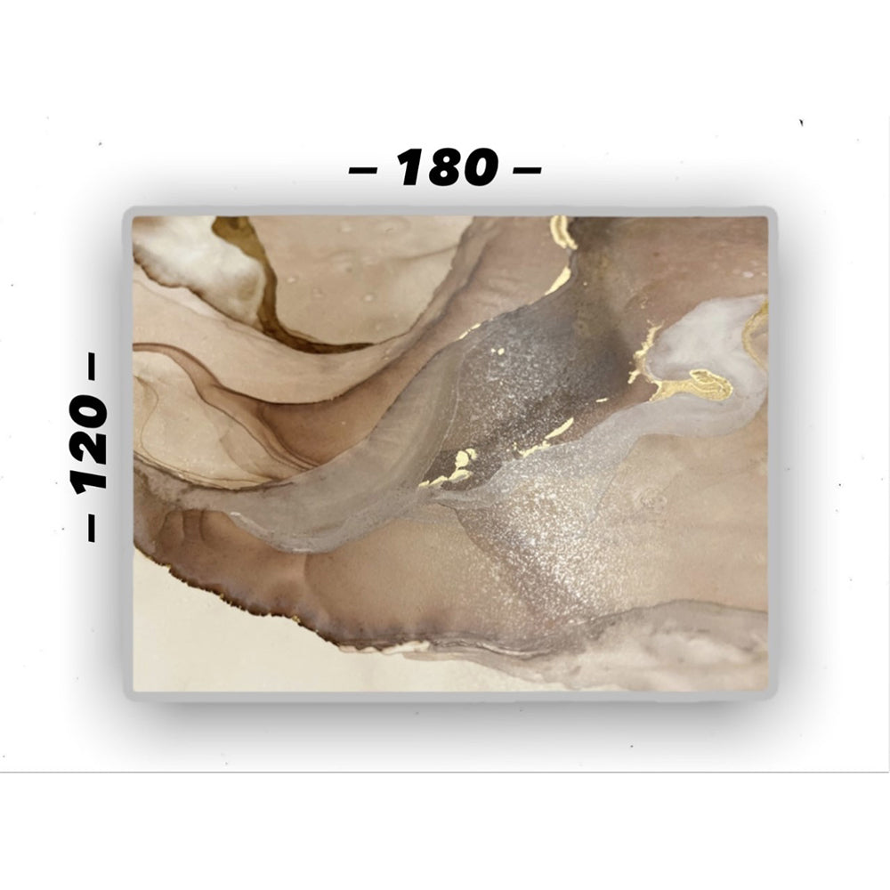 Cuadro en MDF tipo Marmol Gold 120x180x5