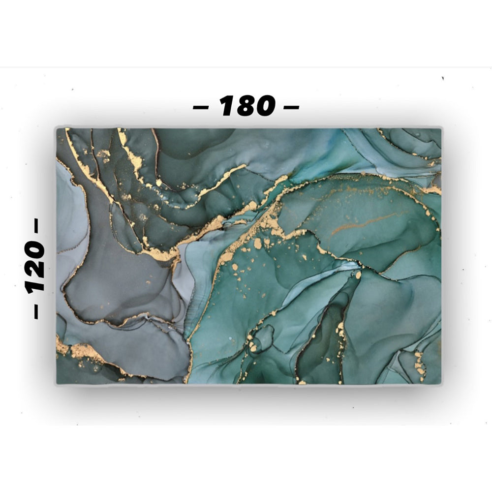 Cuadro en MDF tipo Marmol Green 120x180x5