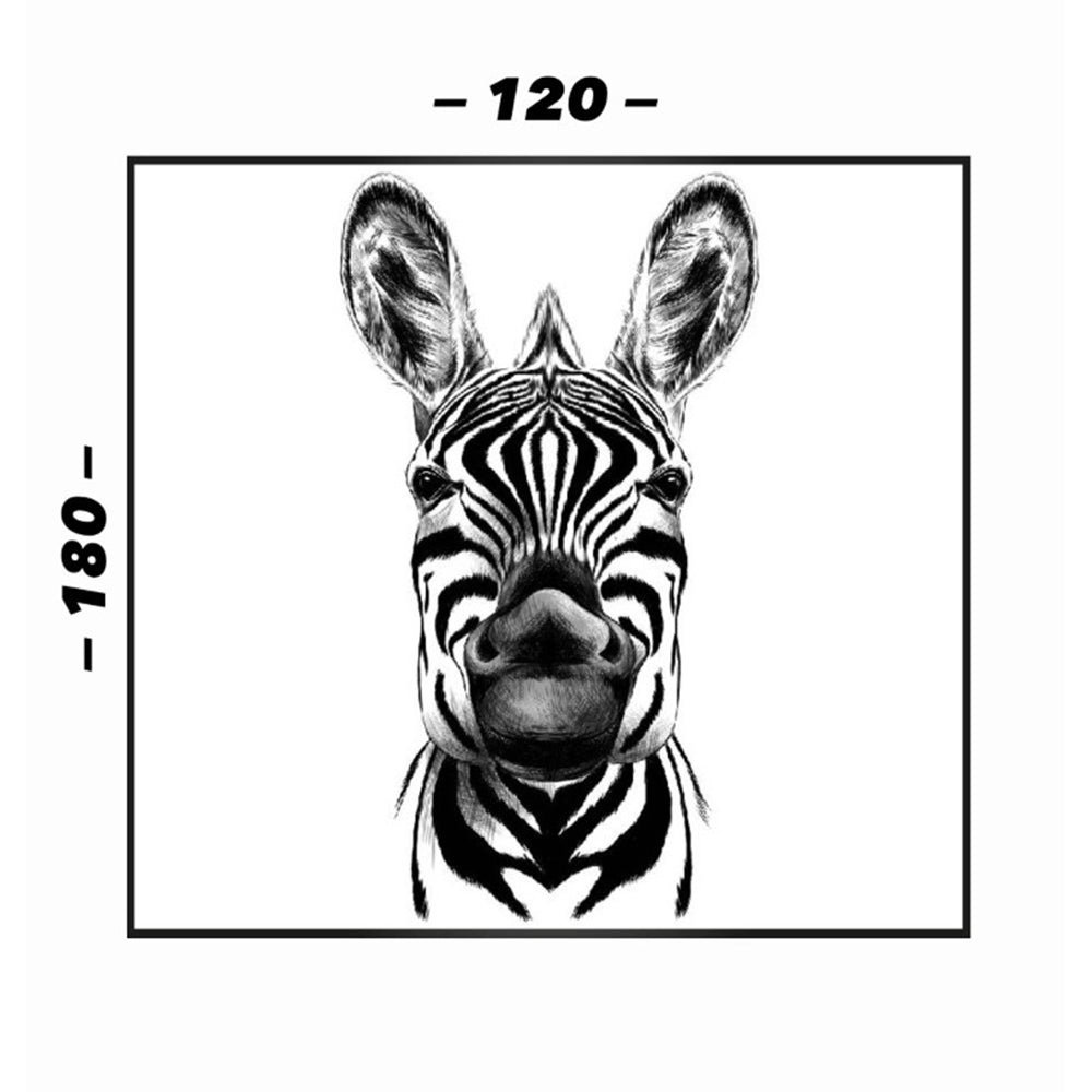 Cuadro en MDF tipo Marmol Zebra Cara White 180x120x5