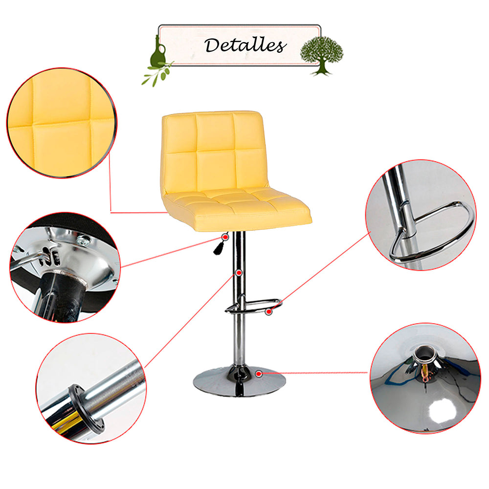 Set x2 Silla de Barra Leo Amarillo
