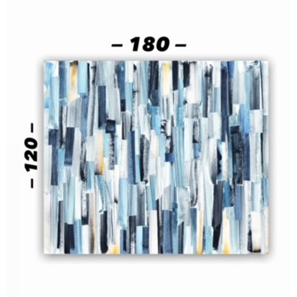 Cuadro en MDF tipo Marmol Blue Paint-In 120x180x5