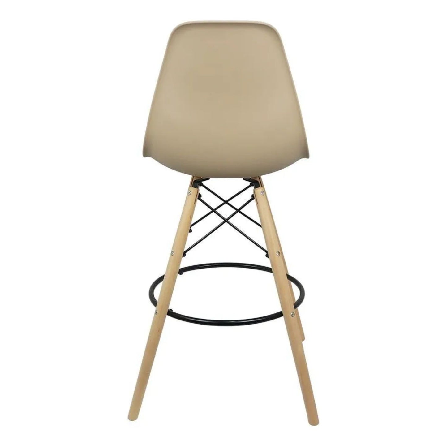 Set x2 Silla de Barra Eames Beige