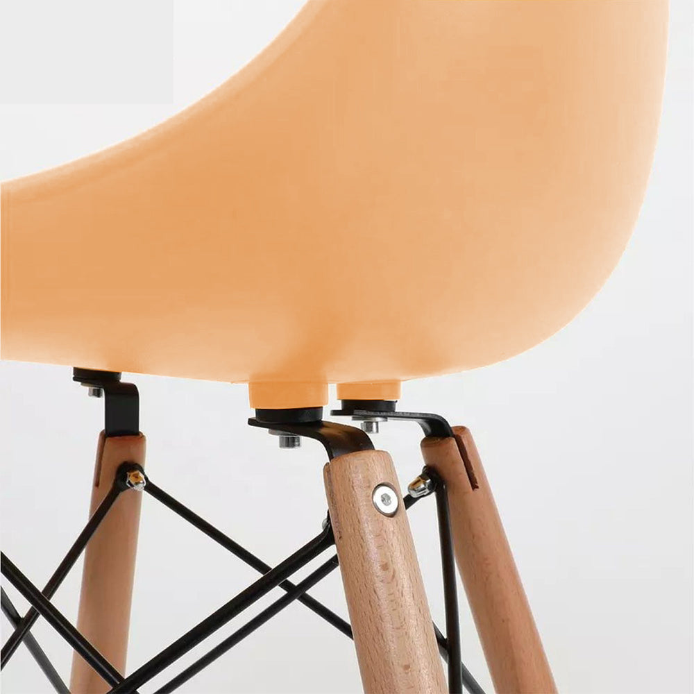 Set x2 Silla de Barra Eames Mandarina