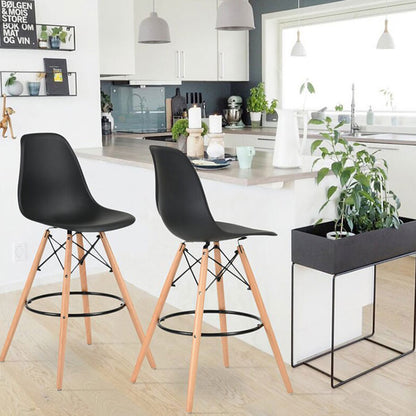Set x2 Silla de Barra Eames Negro