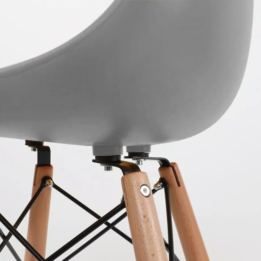 Set x2 Silla de Barra Eames Gris