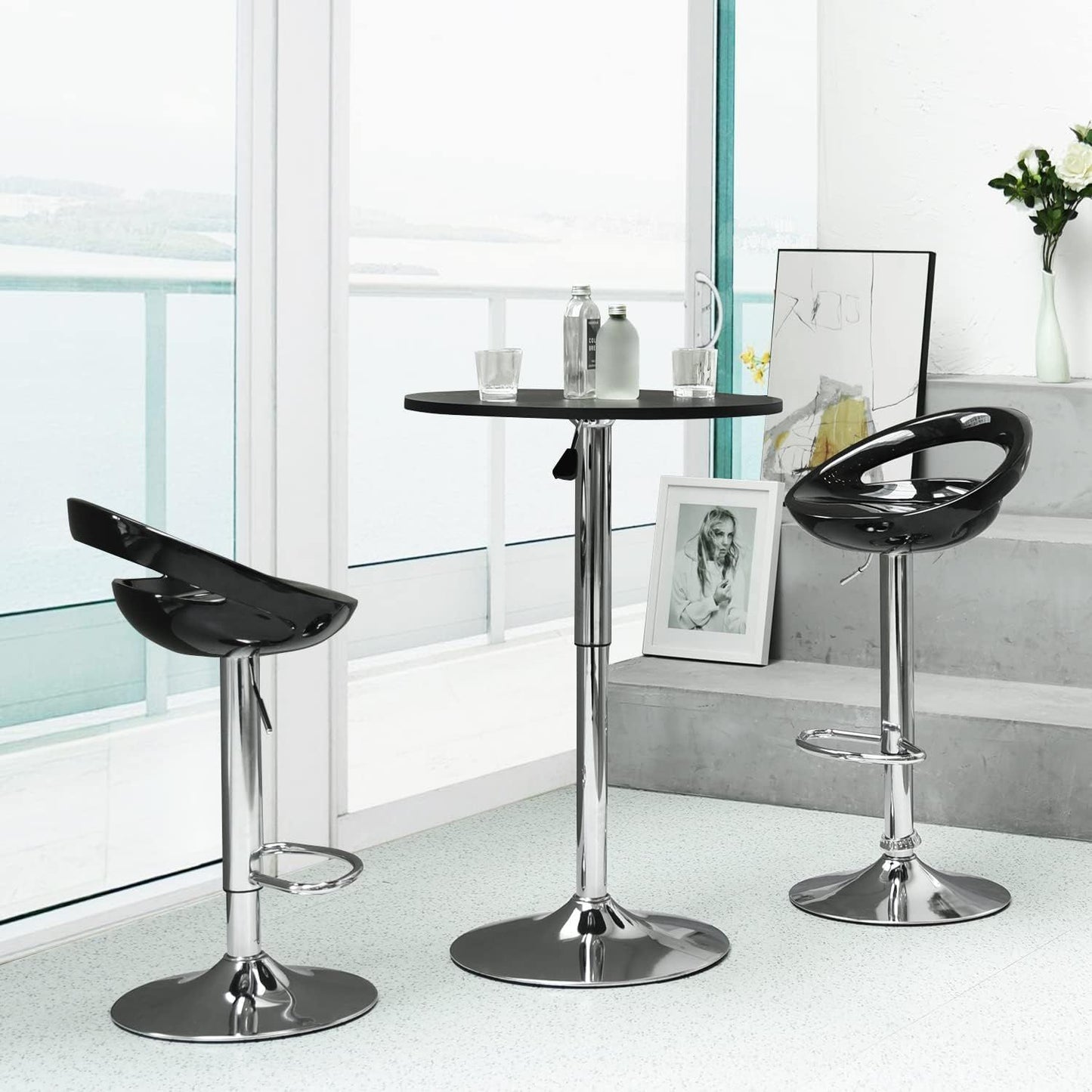Silla de Barra Polo Negro