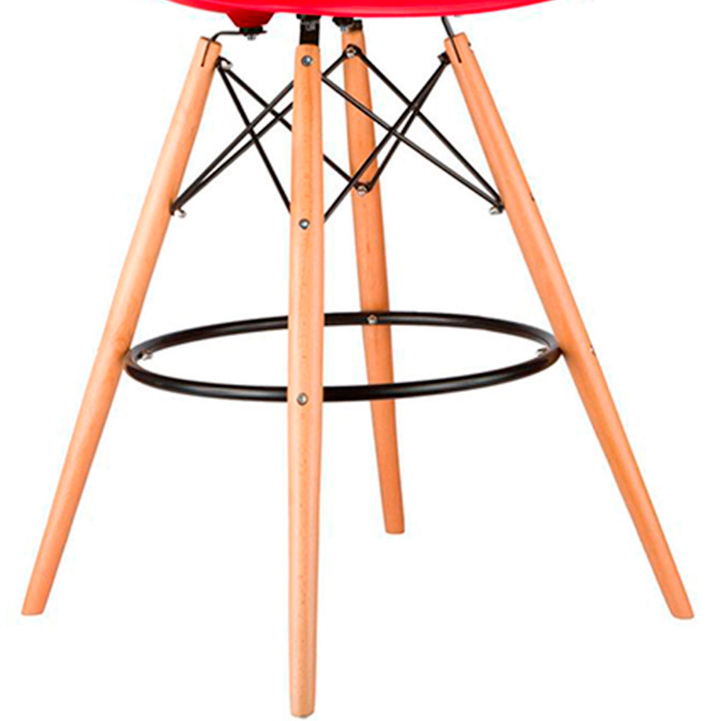 Set x2 Silla de Barra Eames Rojo