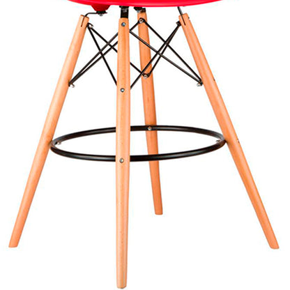 Set x2 Silla de Barra Eames Rojo