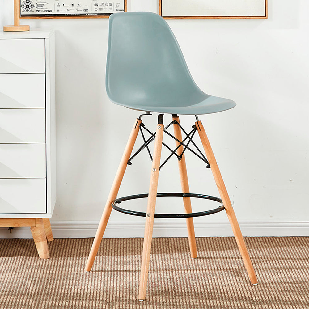 Set x2 Silla de Barra Eames Gris