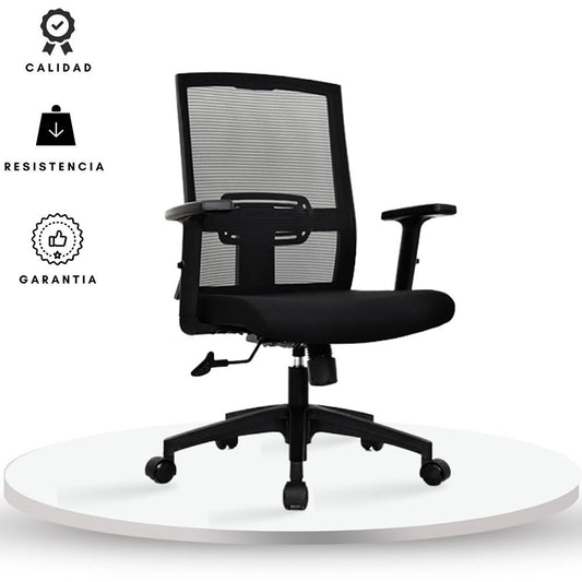 Silla De Oficina Monik Gerente Negro