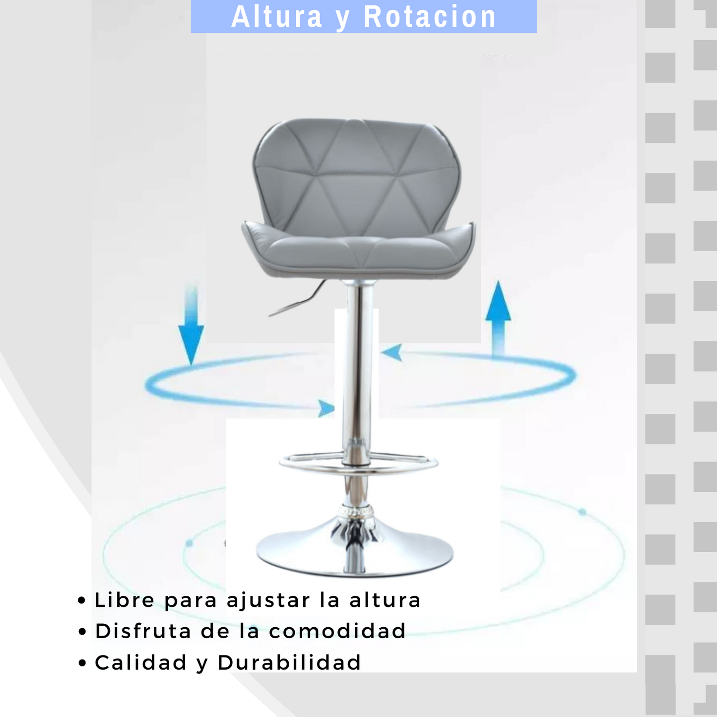 Silla de Barra Dais Gris