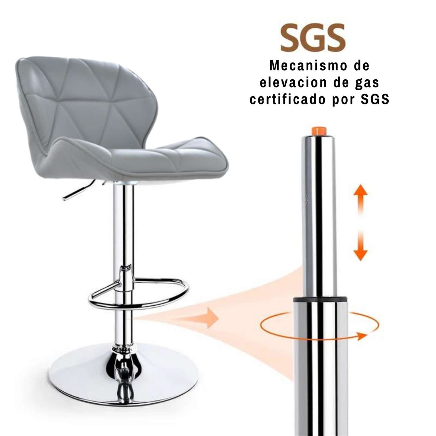 Silla de Barra Dais Gris