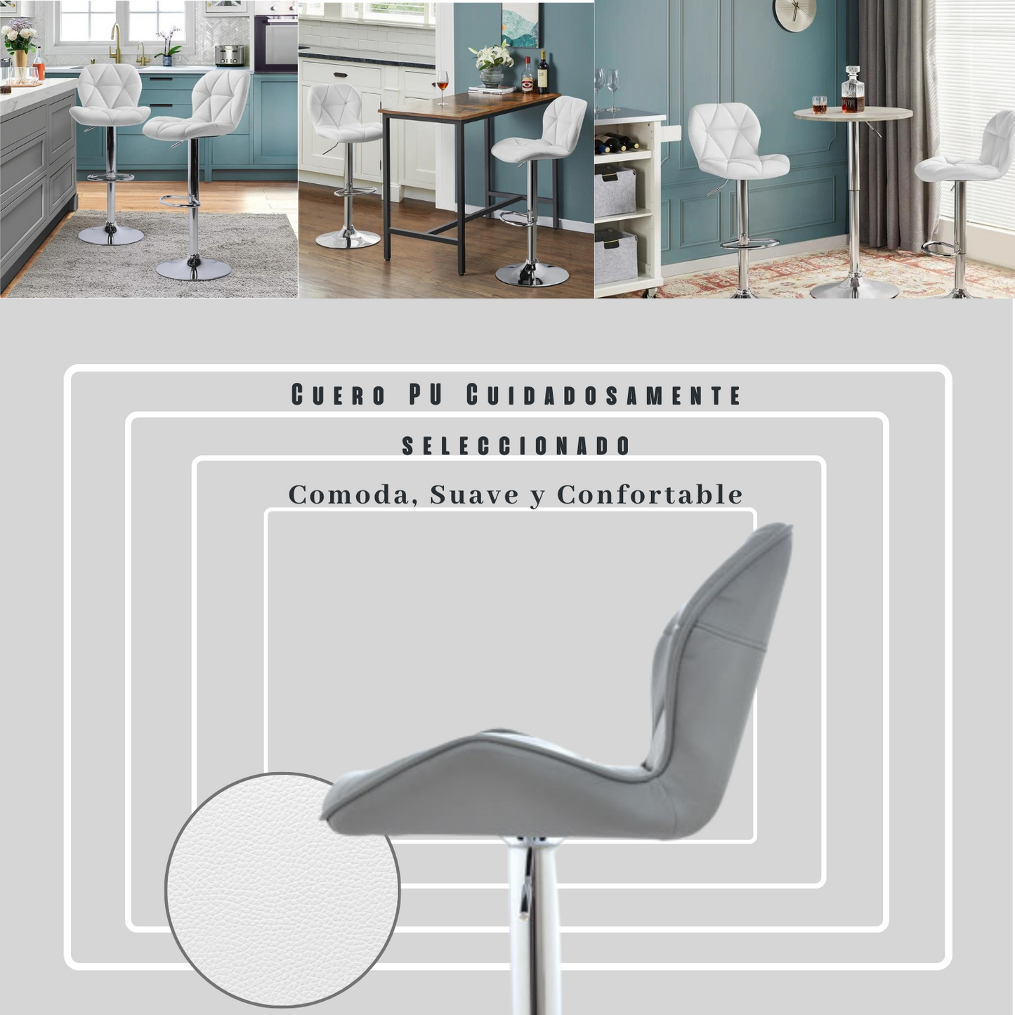 Silla de Barra Dais Gris