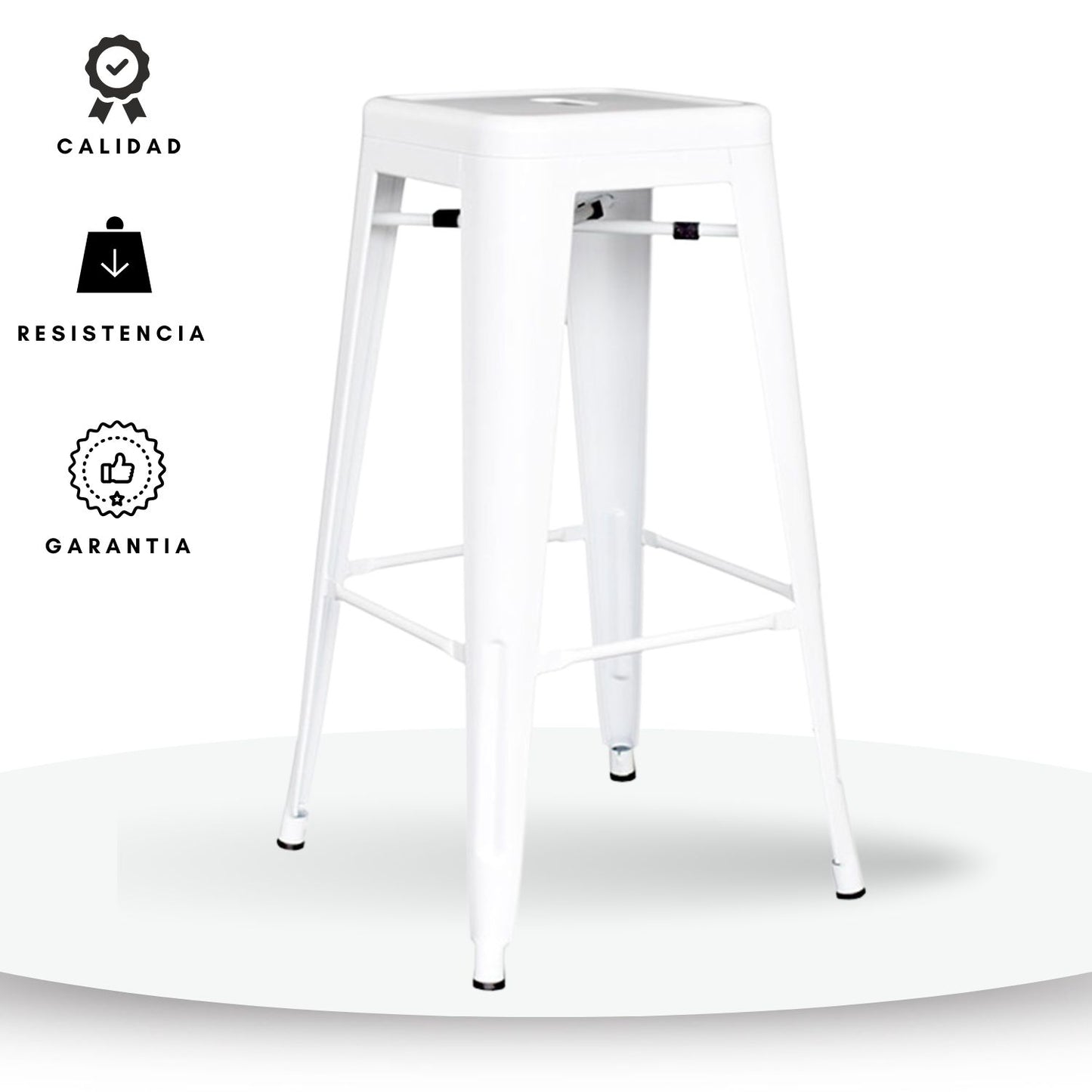 Silla de Barra True Blanco