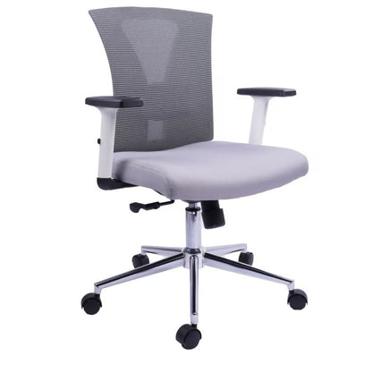 Silla De Oficina Turmanila Gerente Gris Blanca