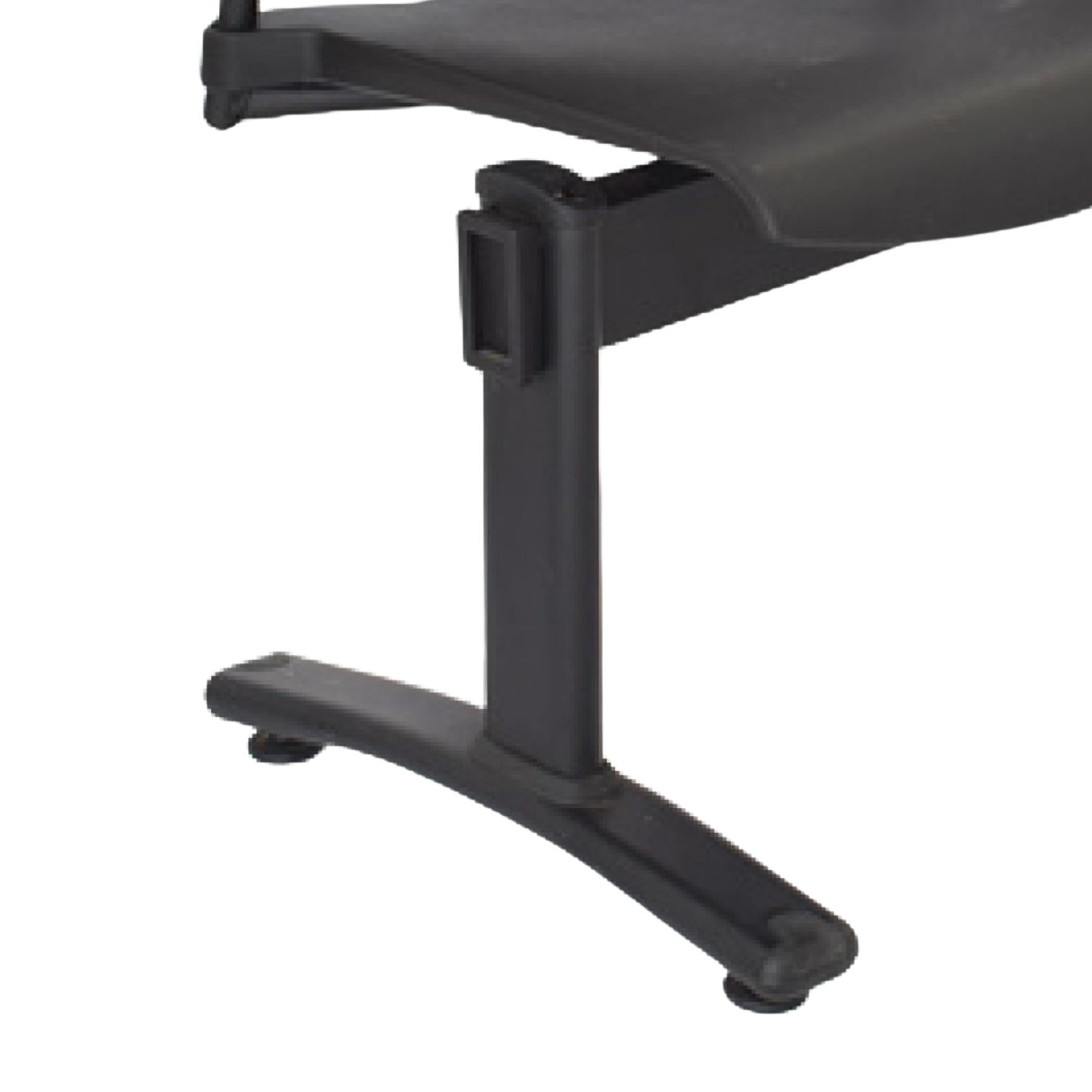 Silla Tandem 4 Puestos Base Negra FLY Negro