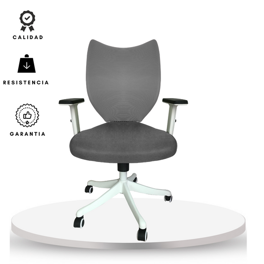 Silla De Oficina Espina De Pescado Gris