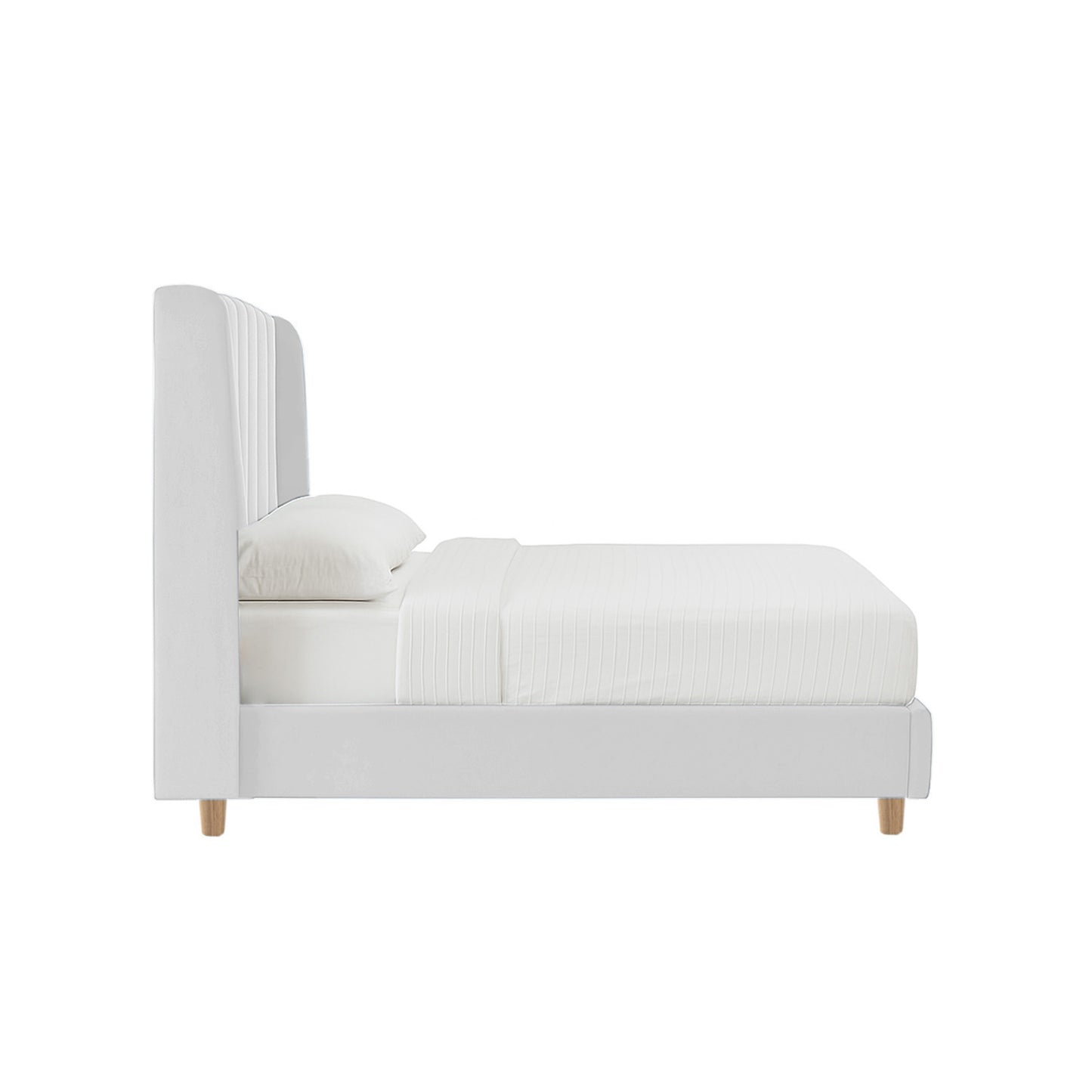Base Cama con Espaldar Sencillo Infantil Bony 100x190x115 blanco
