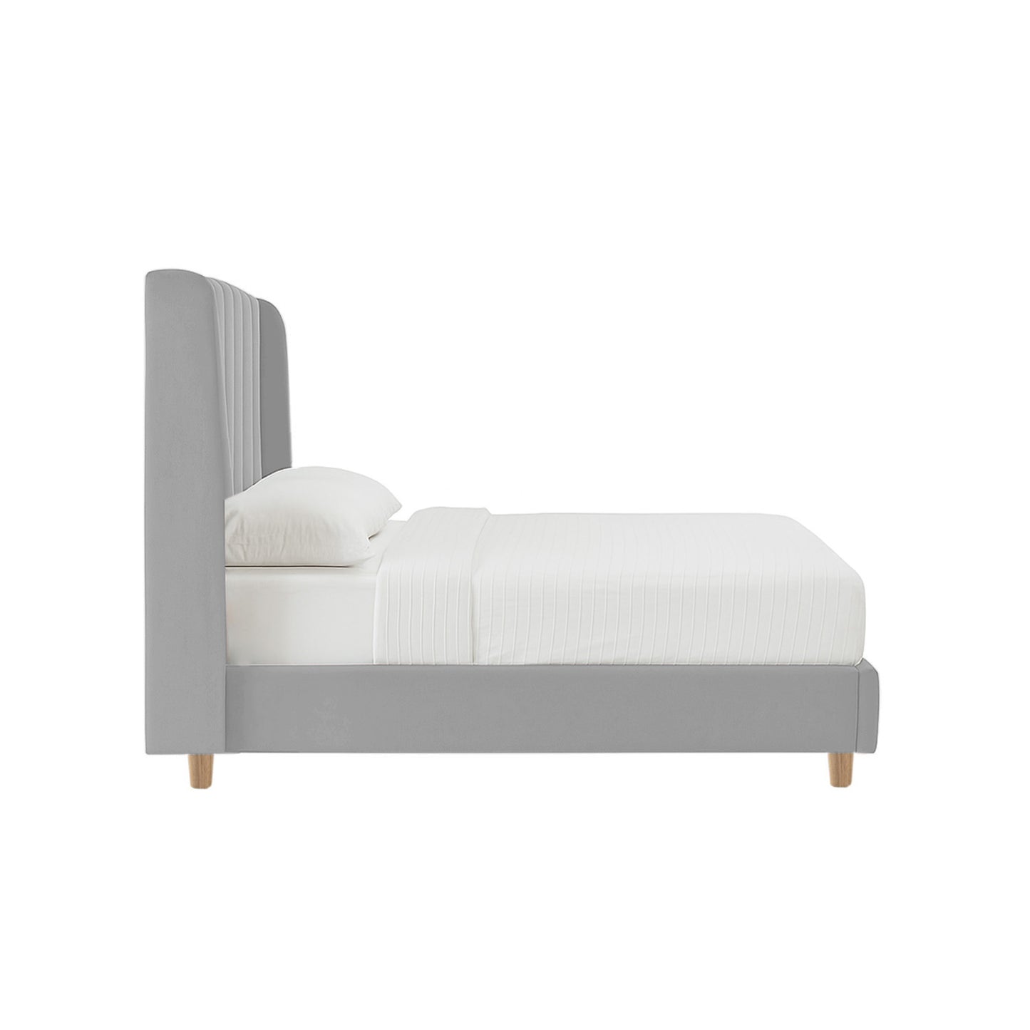 Base Cama con Espaldar Semidoble Infantil Bony 120x190x115 gris