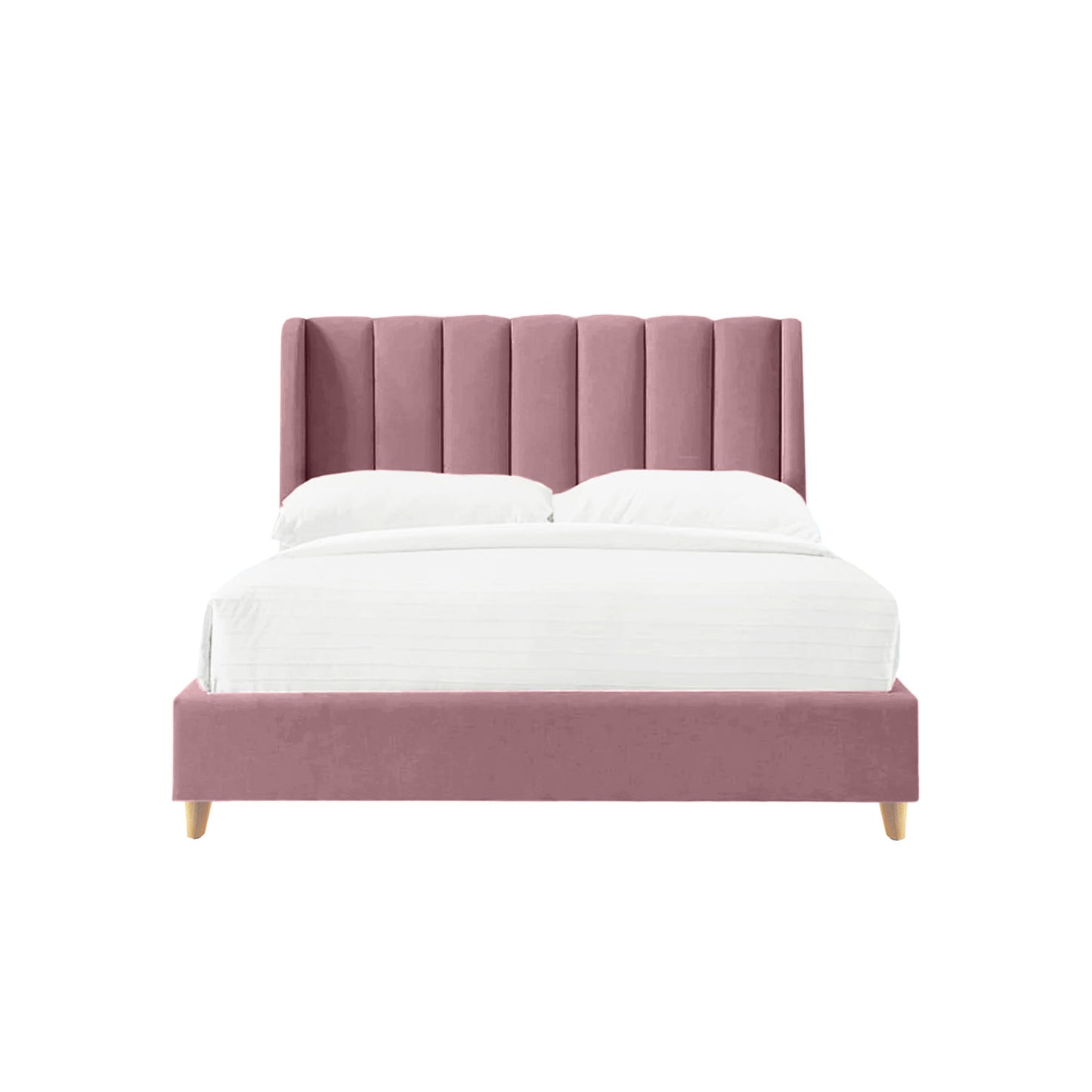 Base Cama con Espaldar Sencillo Infantil Bony 100x190x115 rosado