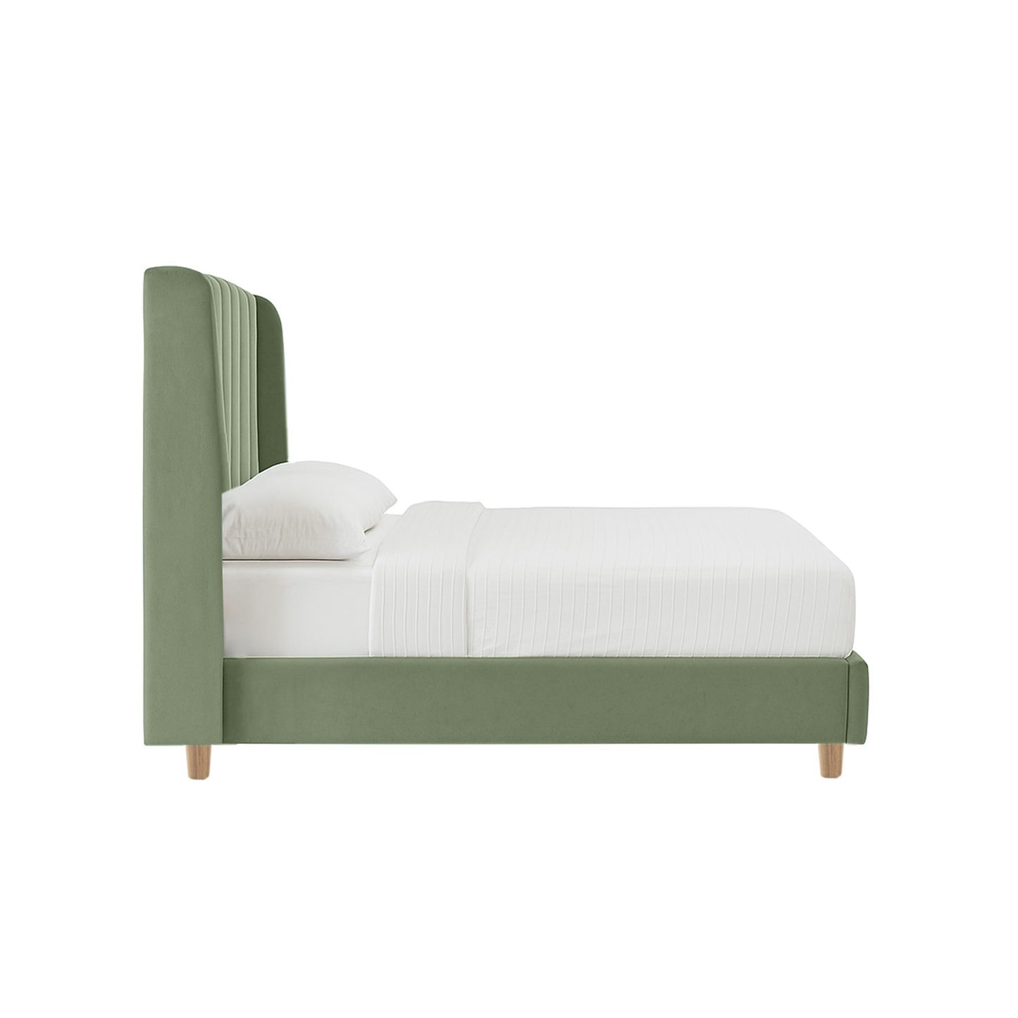 Base Cama con Espaldar Sencillo Infantil Bony 100x190x115 verde