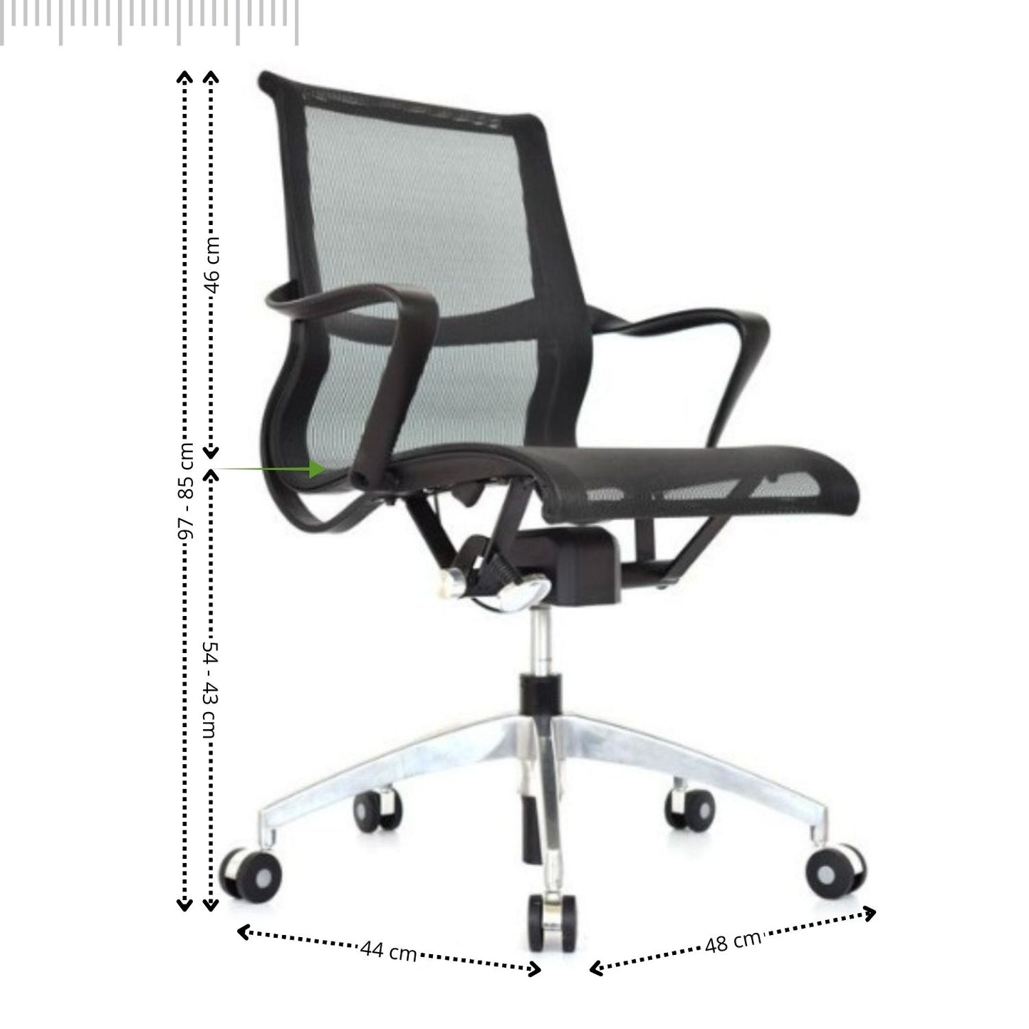 Silla de Oficina Shantal Negra