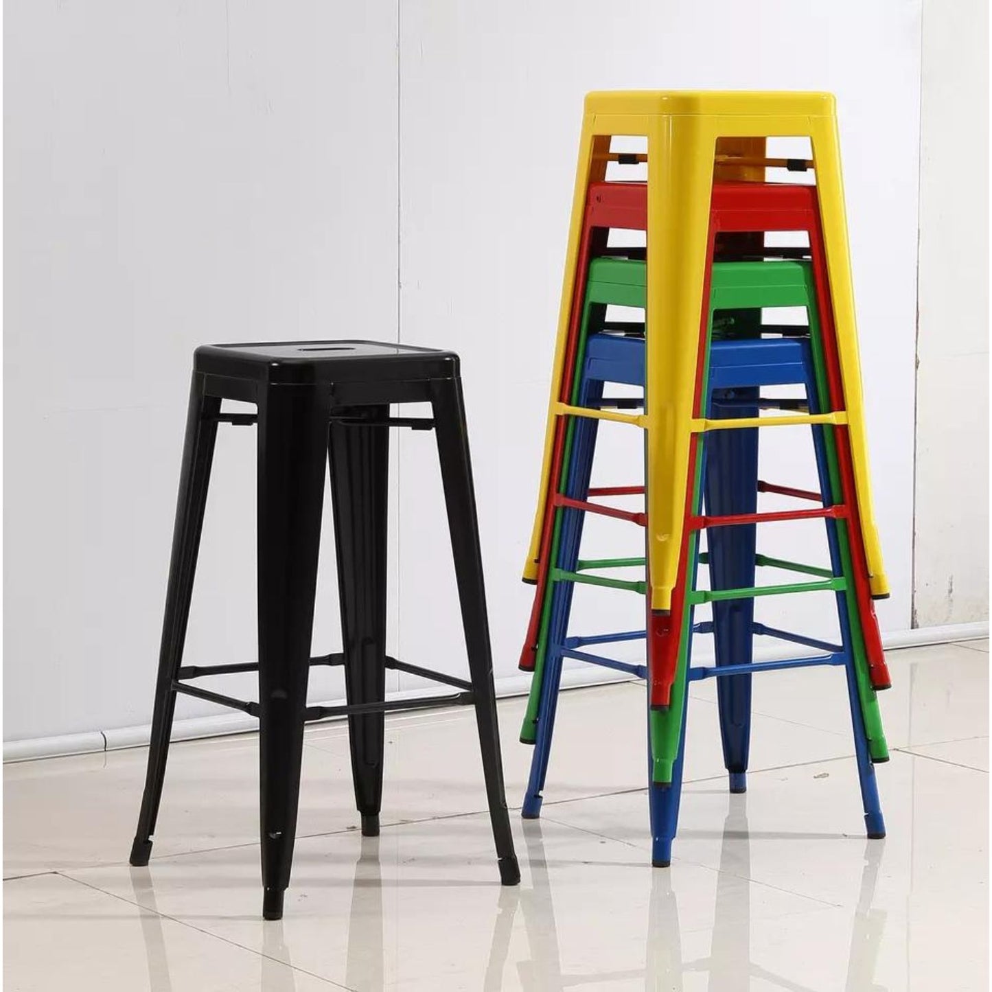 Silla de Barra True Negro