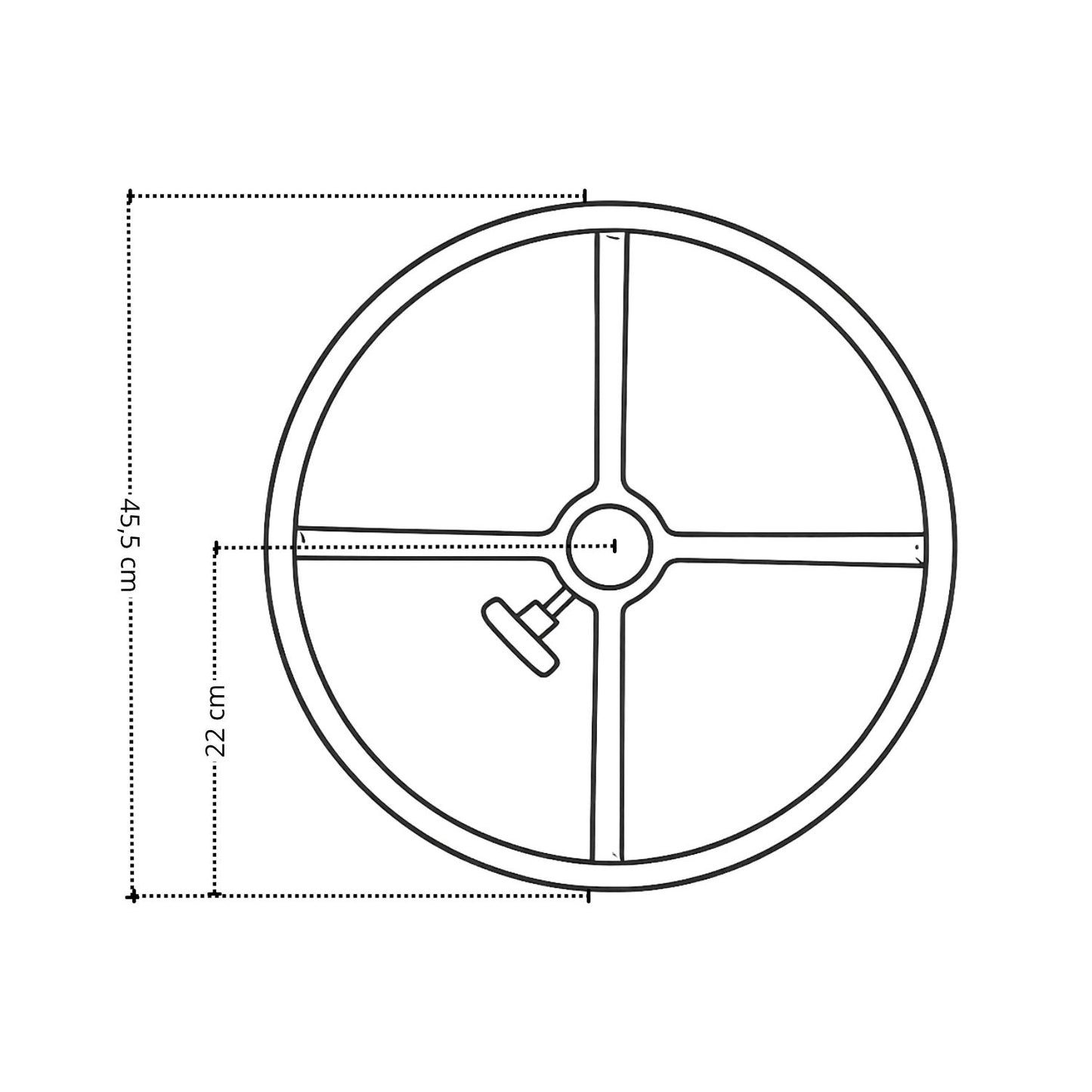 Aro Cromado Para Silla Cajero