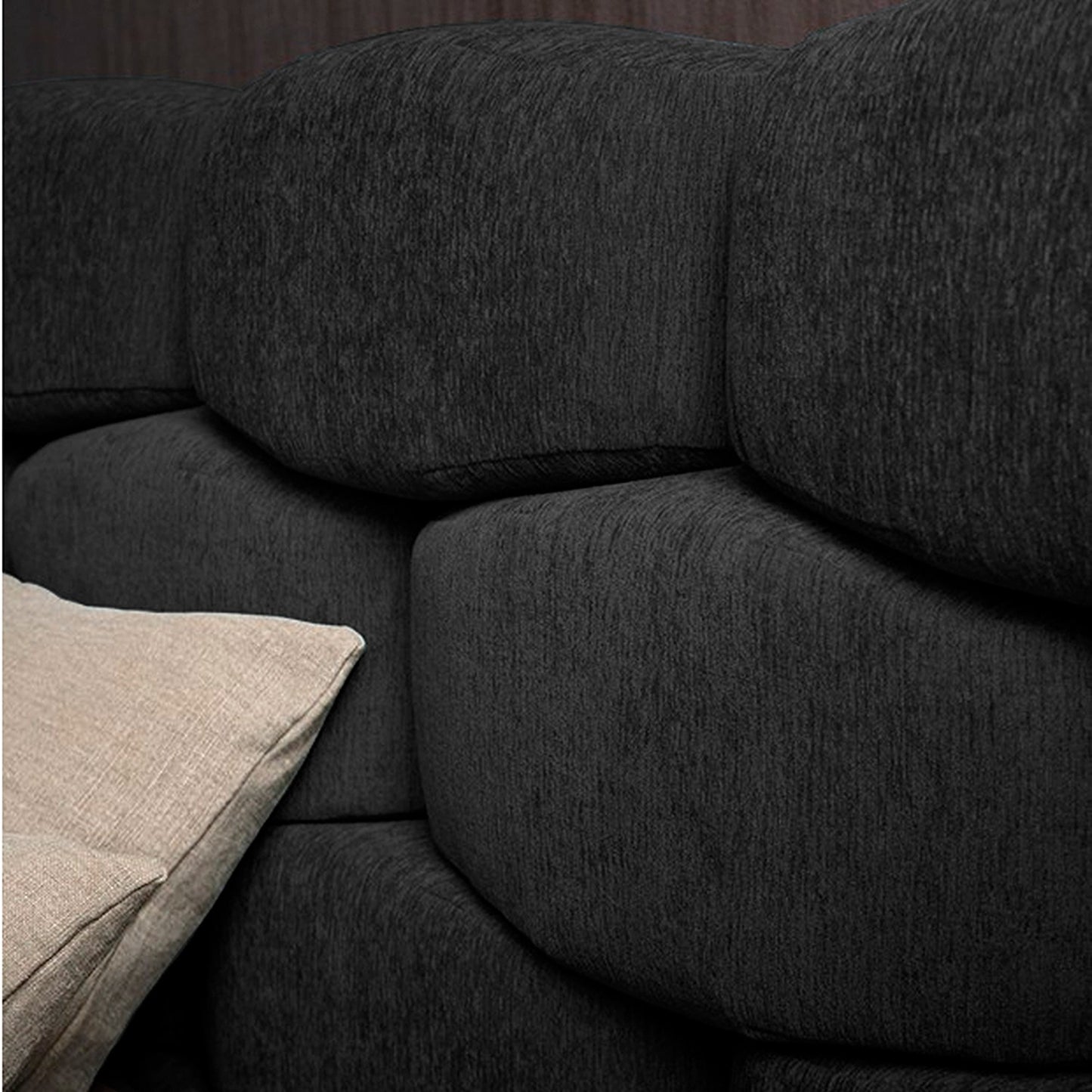 Base Cama Con Espaldar Queen Esmeralda Negro