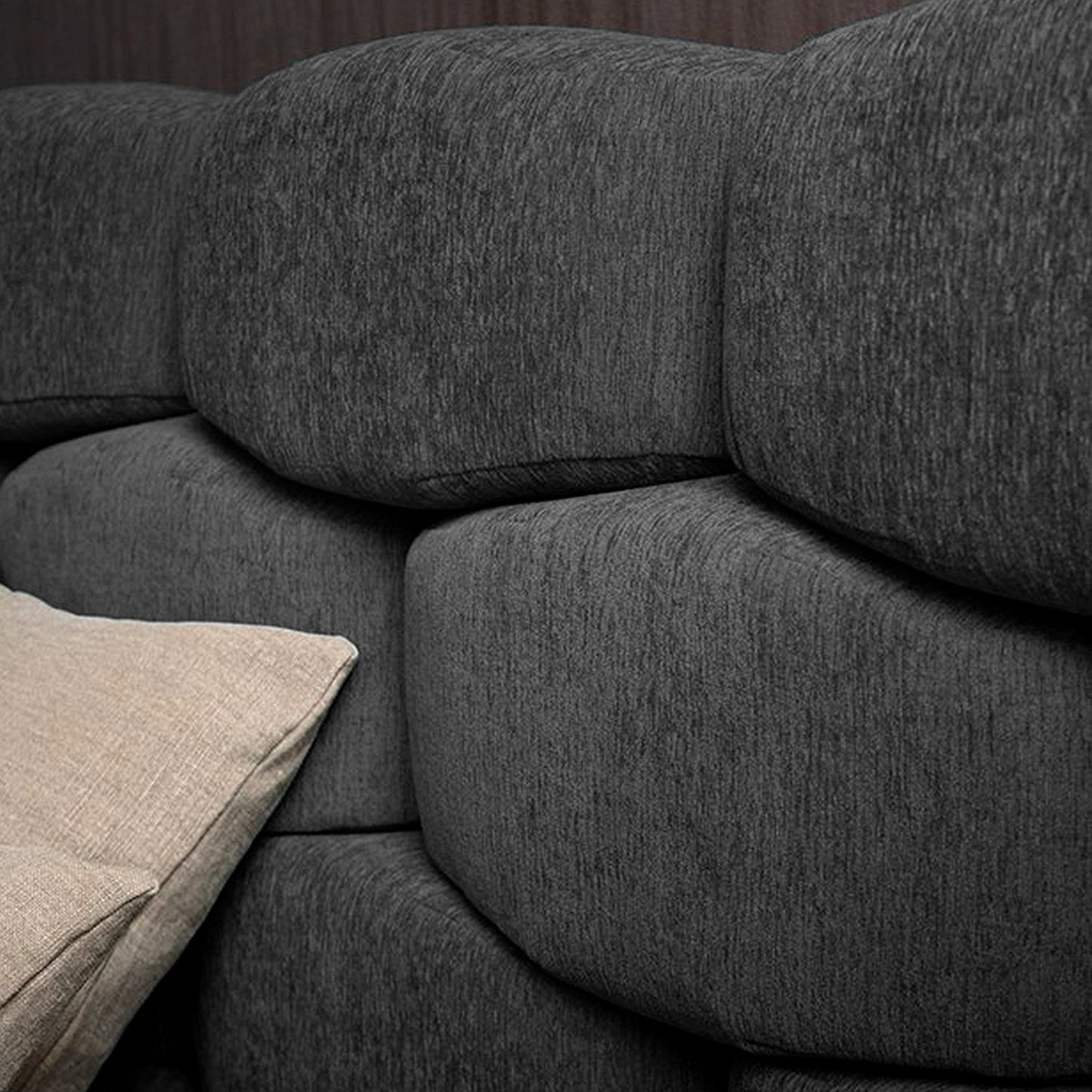 Espaldar de Cama SemiDoble Esmeralda gris plomo