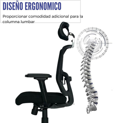 Silla de Oficina Polux Premium Negro