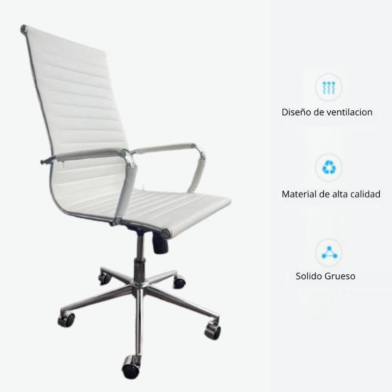 Silla De Oficina Lujo Blanco