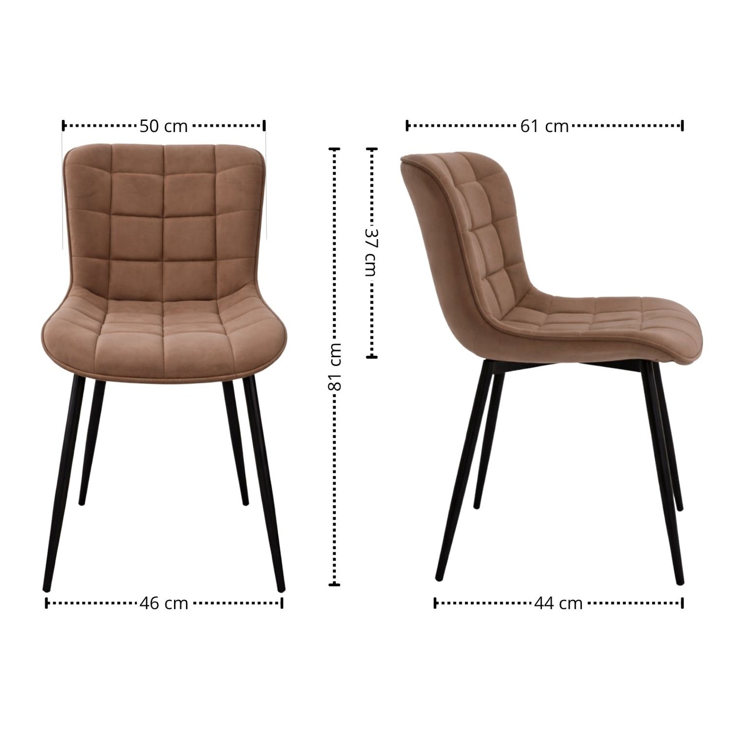 Silla Serene Tapizada Café