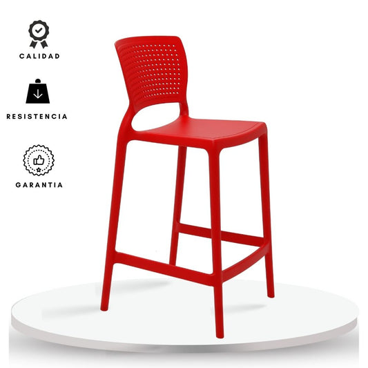 Silla de Barra Alice Rojo