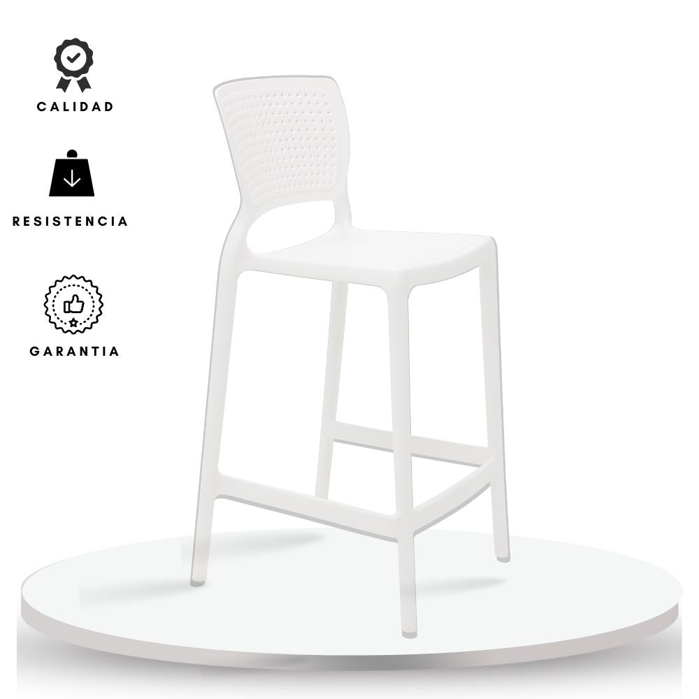 Silla de Barra Alice Blanco