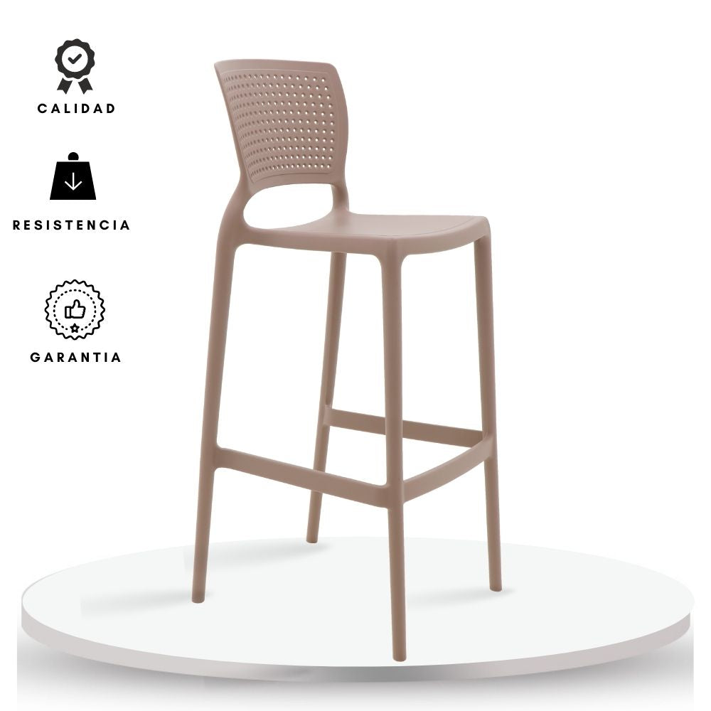 Silla de Barra Alice Beige