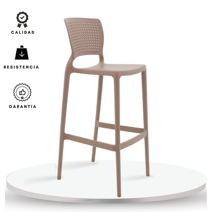Silla de Barra Alice Beige