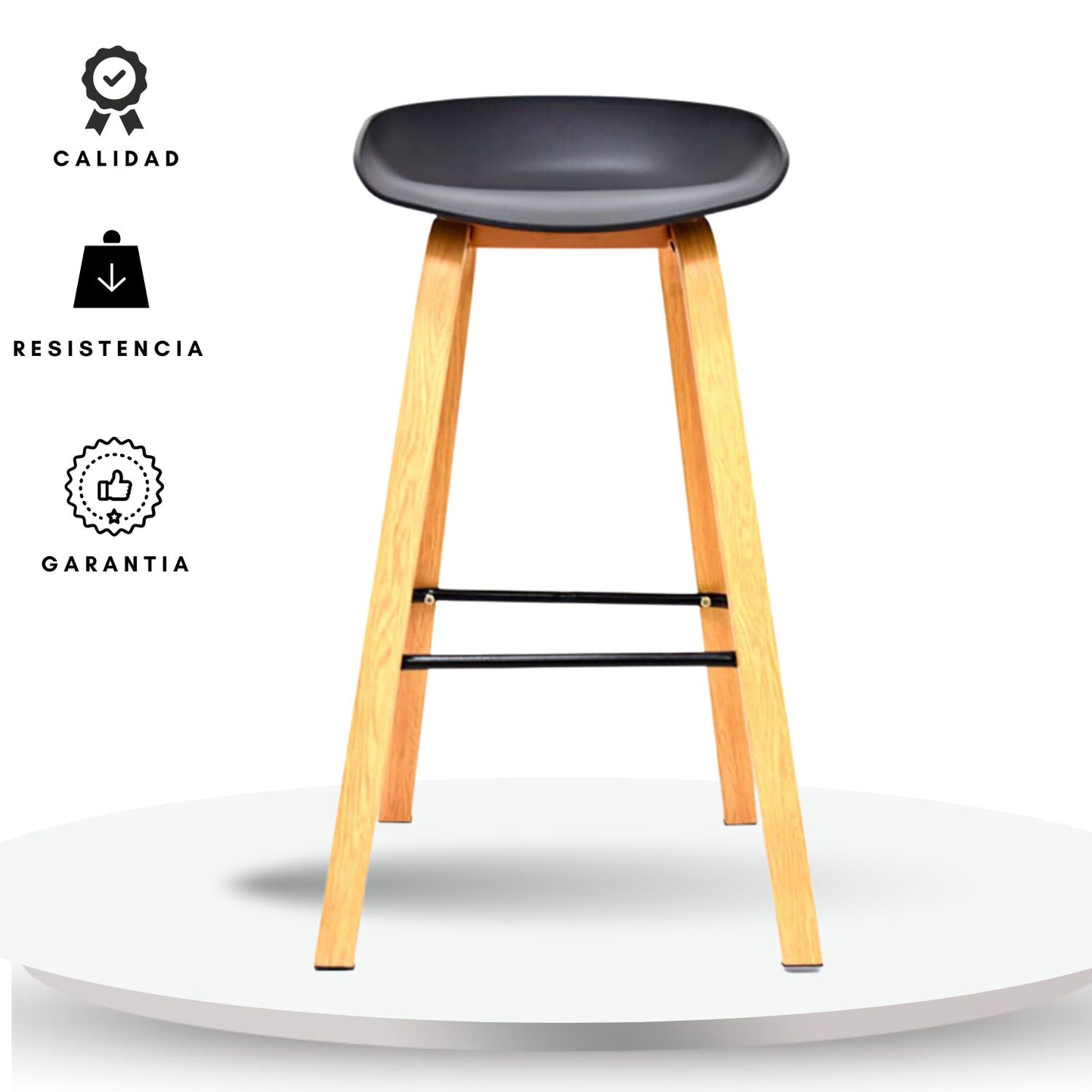 Silla de Barra Milyi Negro