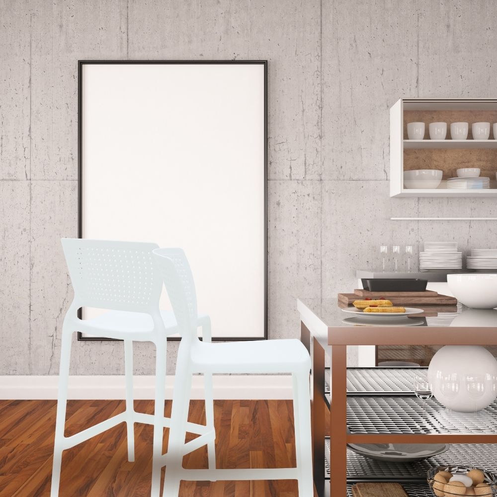 Silla de Barra Alice Blanco