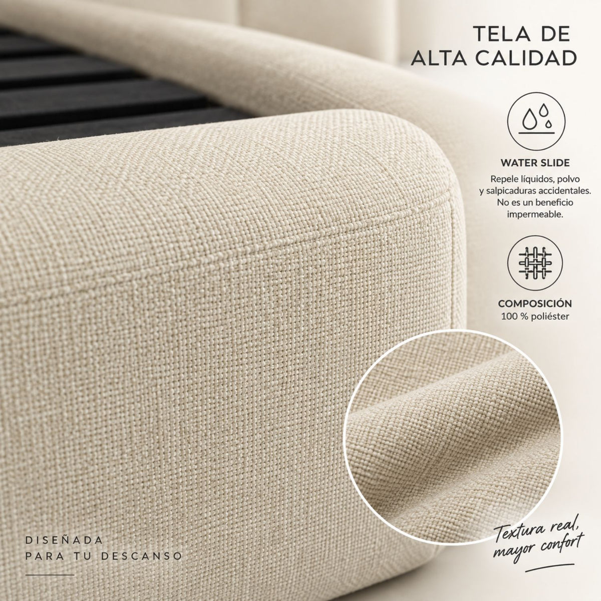 Cama Doble Paleta Nix En Madera Pino 140x190 Arena