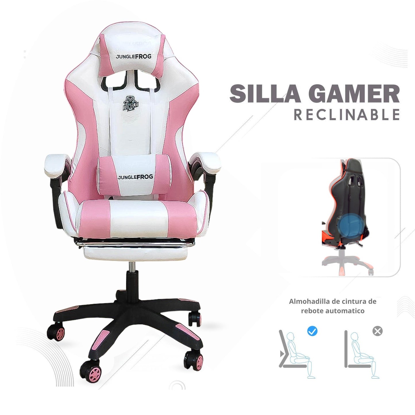 Silla Gamer Astro Basica Rosada